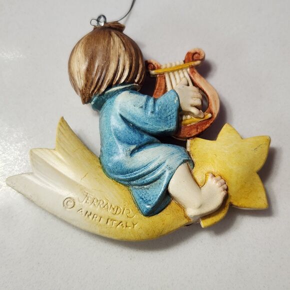 VTG ANRI Ferrandiz Angels Italy Hand Crafted Celestial Christmas Ornaments Set 4 - Picture 7 of 16